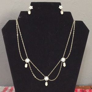 Vintage necklace and earrings